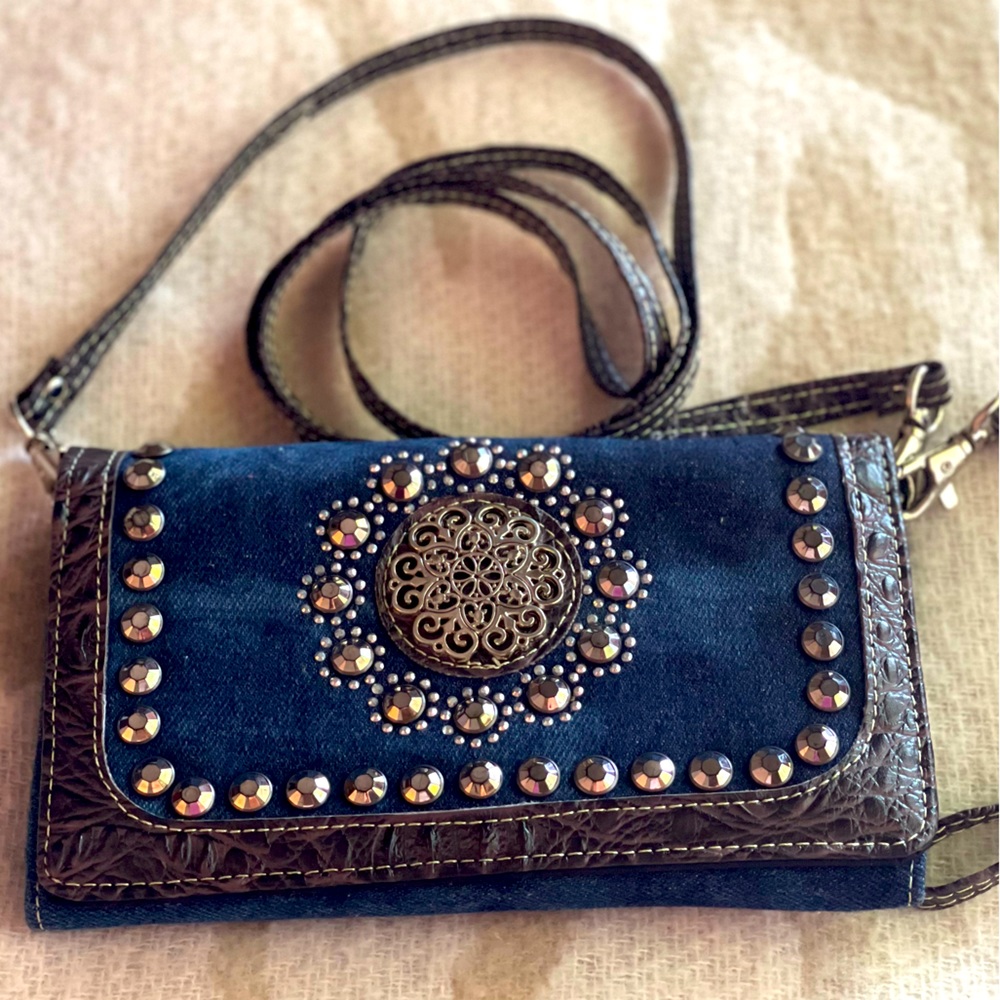 Denim Wristlet